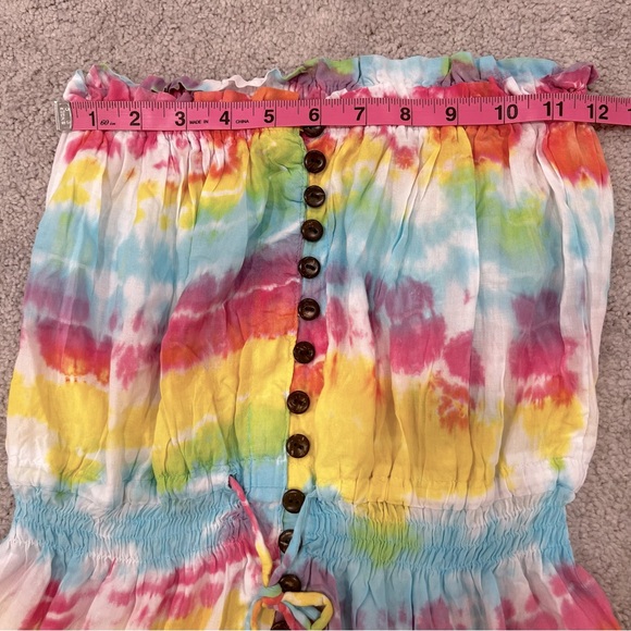 Tiare Hawaii Ryden Tie Dye Strapless Mini Dress Women’s Sz M/L NWT - Picture 9 of 16